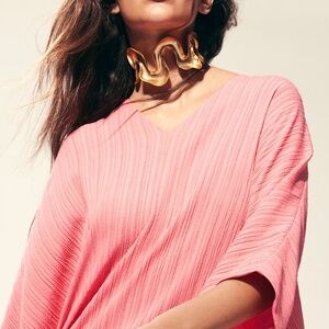 TEXTURED KAFTAN DRESS
